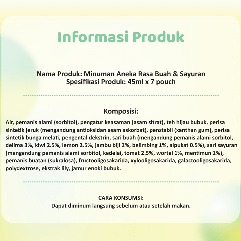 Cool-Vita Minuman Rasa Buah dan Sayuran